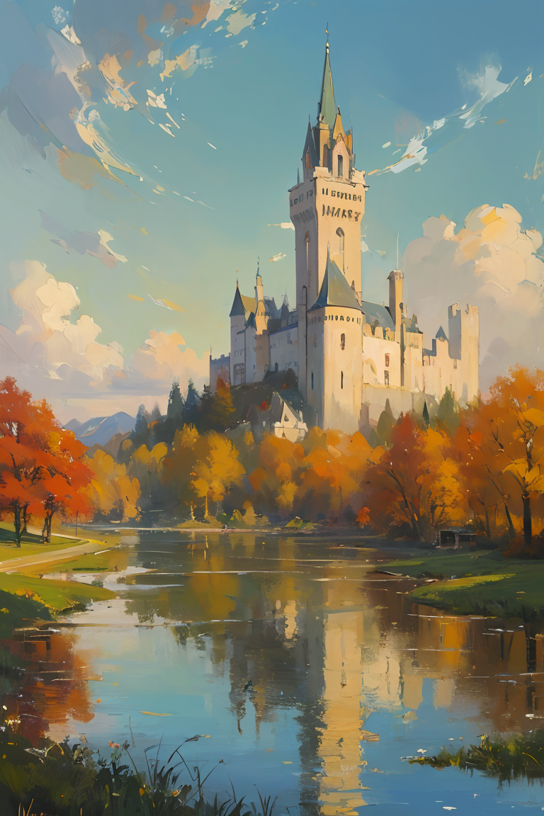 394741-2145359166-(oil painting,Impressionism_1.1),oil painting with brushstrokes,masterpiece, best quality, detailed,landscape,sky,water, garden,.png